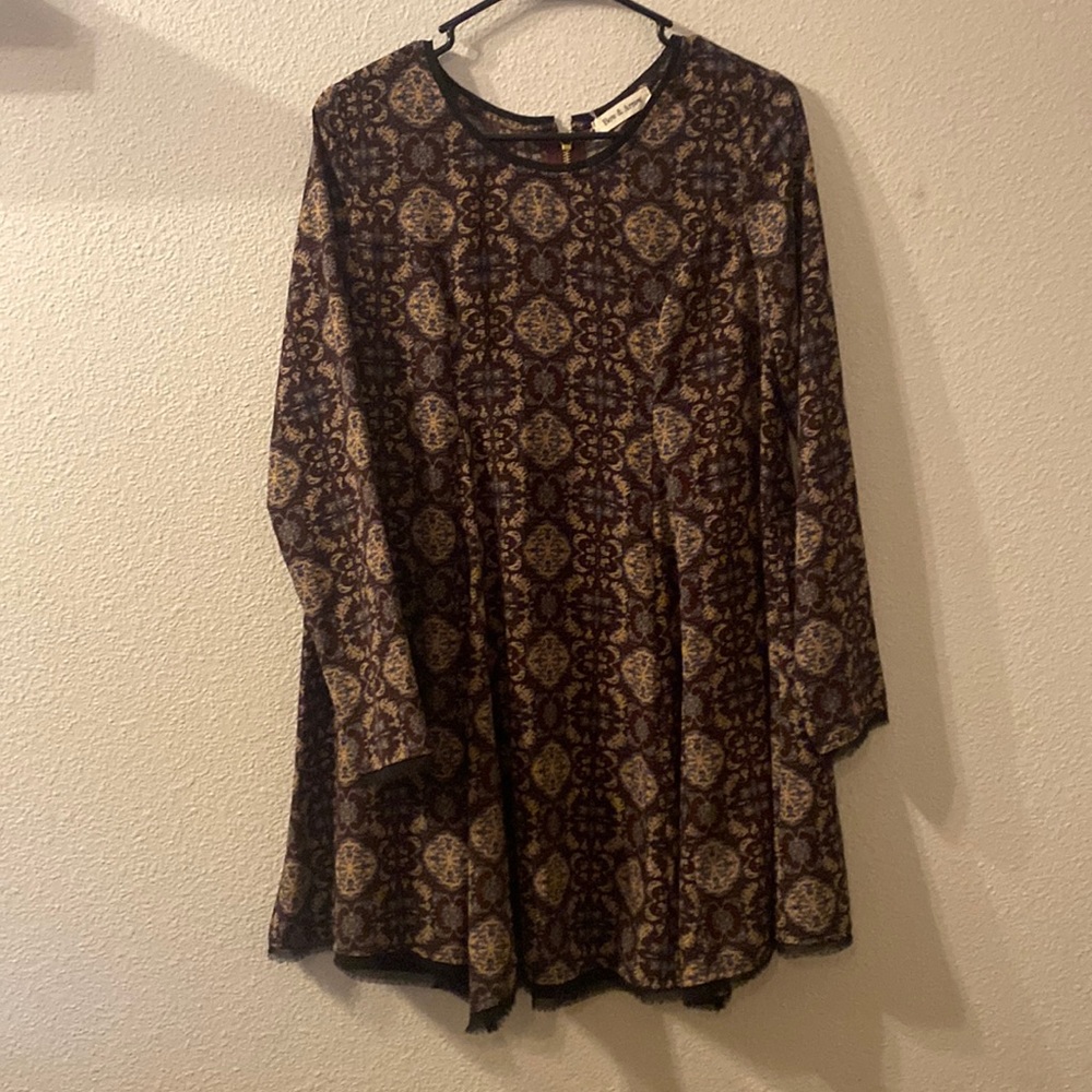 Bow and Arrow long sleeve midi dress size not on it but fits like a medium